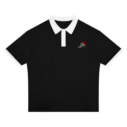 Unisex Color Block Polo Shirt