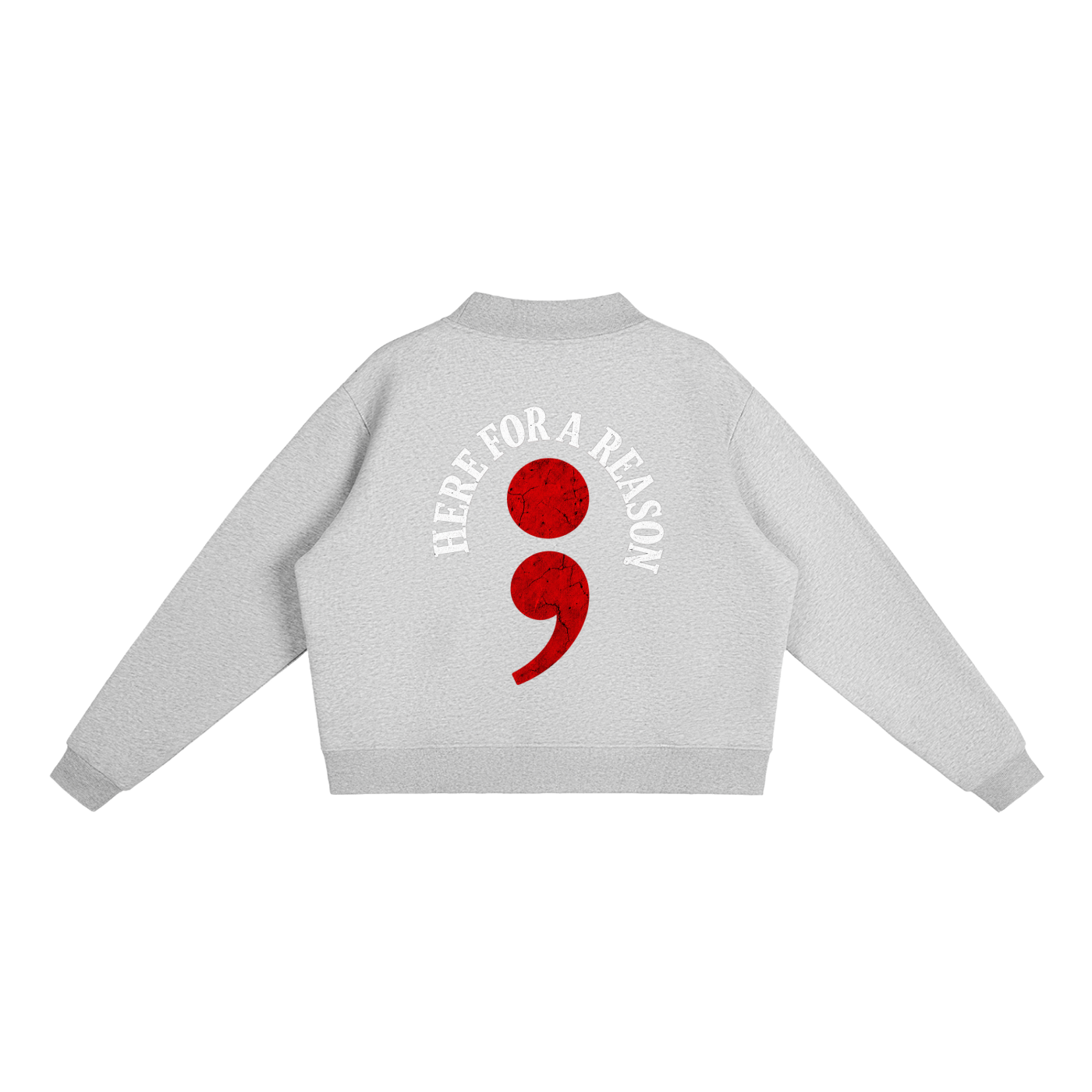 Essential Fleece Mock-Neck Crew Sweatshirt