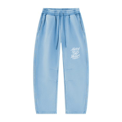 HSM Vintage Wash Barrel Leg Fleece Sweatpants