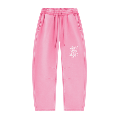 HSM Vintage Wash Barrel Leg Fleece Sweatpants