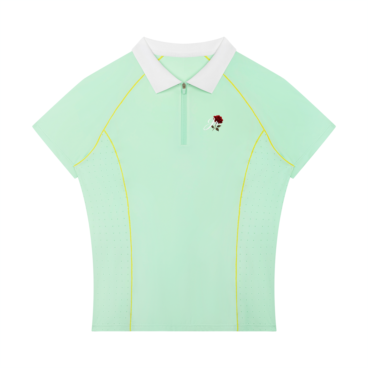 Women’s Slim Fit Quarter-Zip Polo Shirt