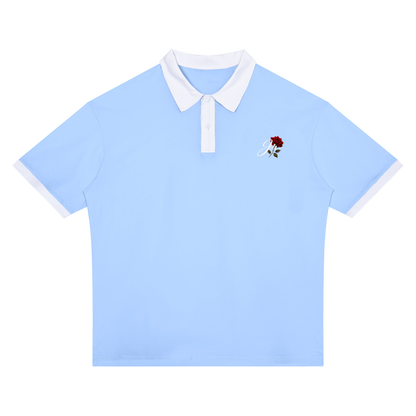 Unisex Color Block Polo Shirt