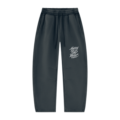 HSM Vintage Wash Barrel Leg Fleece Sweatpants