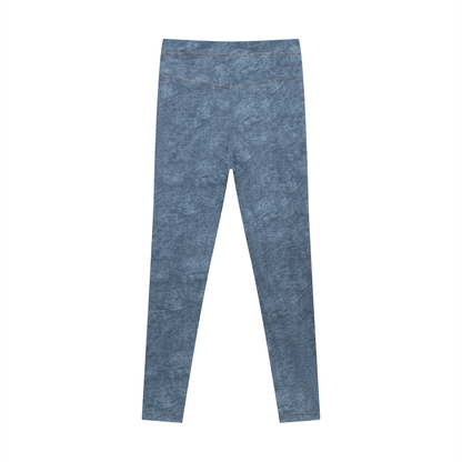 Women's Faux Denim Zip-Fly Leggings