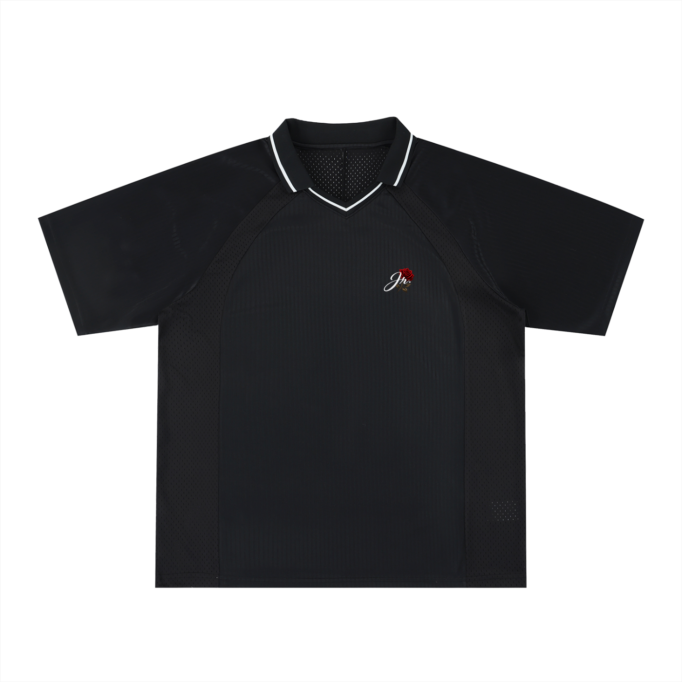 Striped V-Neck Soccer Jersey