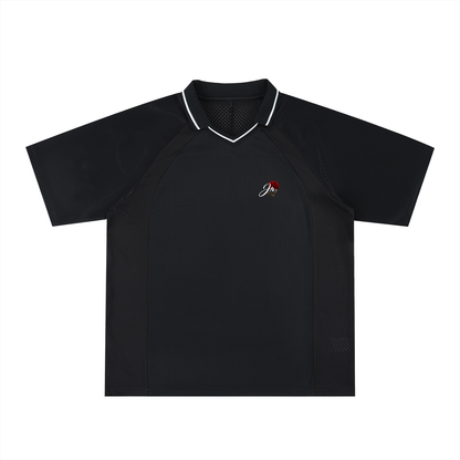 Striped V-Neck Soccer Jersey