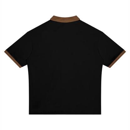 Unisex Color Block Polo Shirt