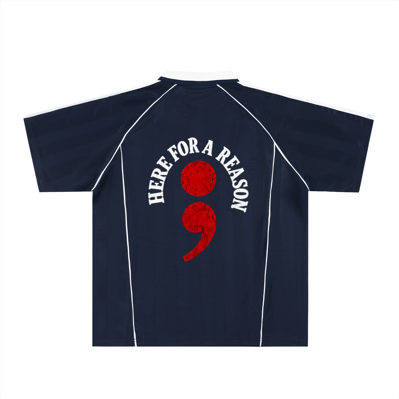 Shadow Stripe Collared Soccer Jersey