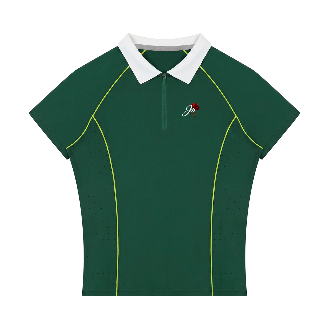 Women’s Slim Fit Quarter-Zip Polo Shirt