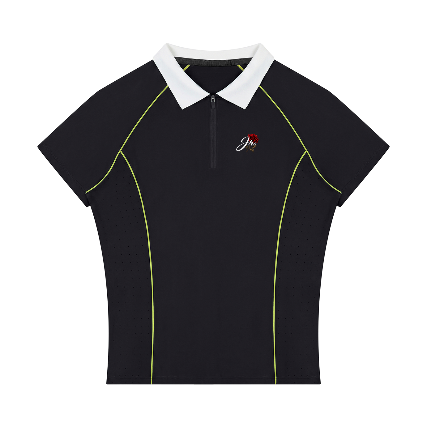 Women’s Slim Fit Quarter-Zip Polo Shirt