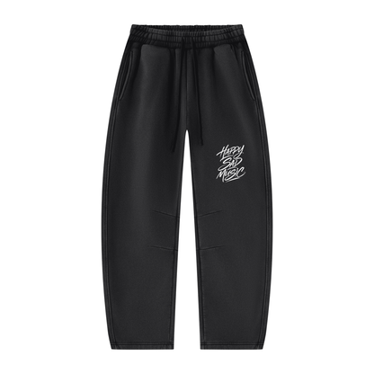 HSM Vintage Wash Barrel Leg Fleece Sweatpants