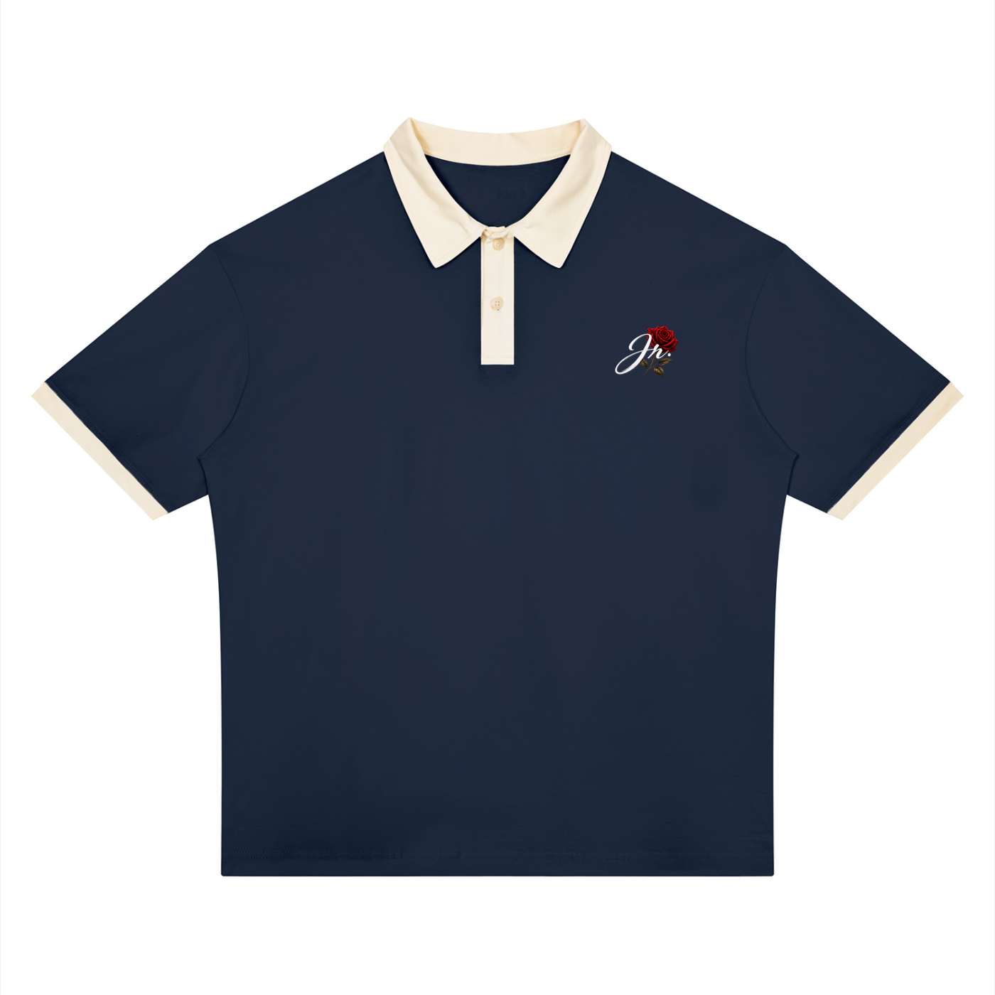 Unisex Color Block Polo Shirt