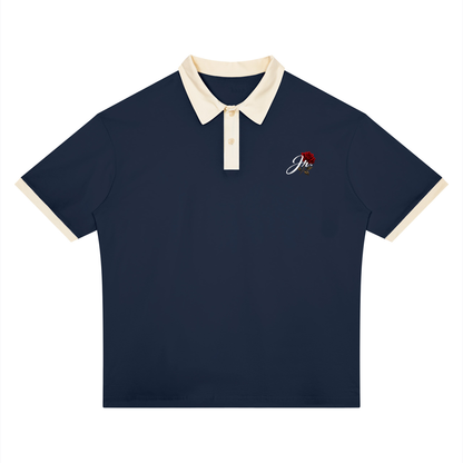 Unisex Color Block Polo Shirt