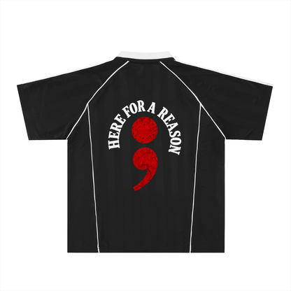Shadow Stripe Collared Soccer Jersey