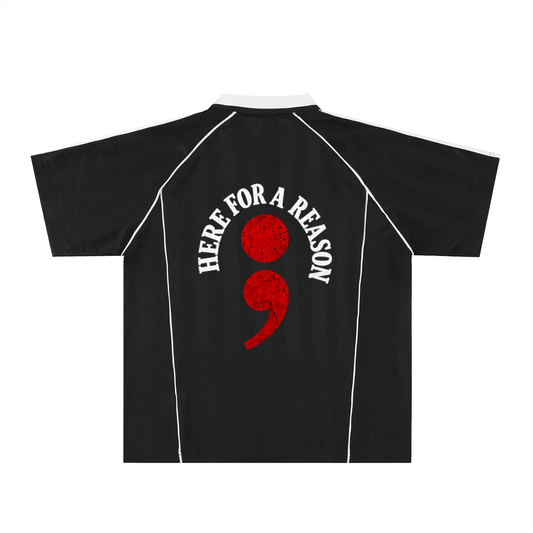 Shadow Stripe Collared Soccer Jersey
