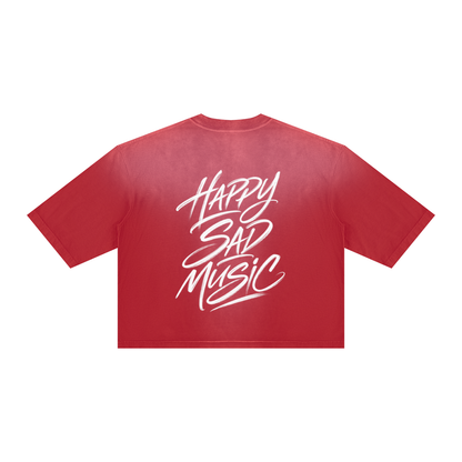 HSM Vintage Wash Sunfade Boxy T-Shirt