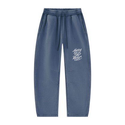 HSM Vintage Wash Barrel Leg Fleece Sweatpants