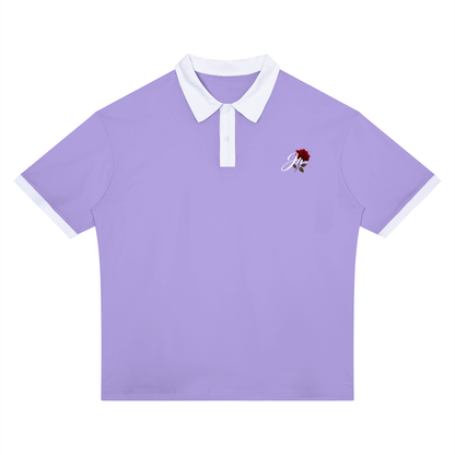 Unisex Color Block Polo Shirt