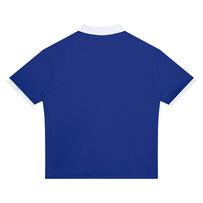 Unisex Color Block Polo Shirt
