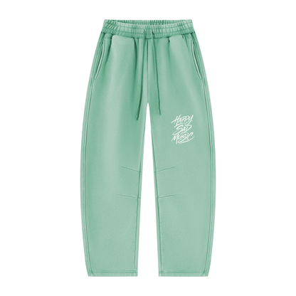 HSM Vintage Wash Barrel Leg Fleece Sweatpants