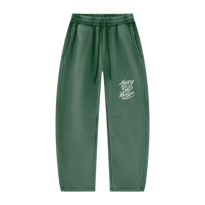 HSM Vintage Wash Barrel Leg Fleece Sweatpants