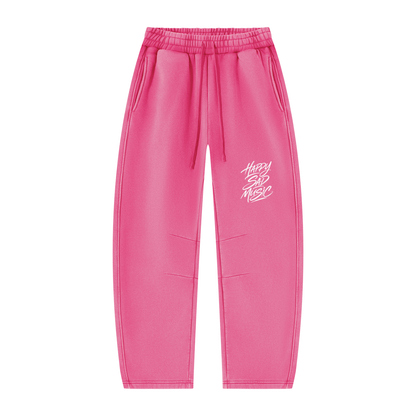 HSM Vintage Wash Barrel Leg Fleece Sweatpants