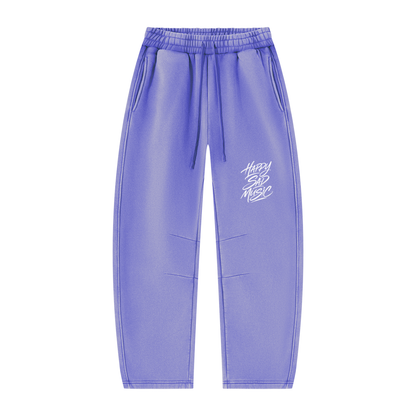 HSM Vintage Wash Barrel Leg Fleece Sweatpants